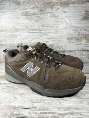 Mens New Balance 608v5 Brown Suede Walking Shoes Sz 12 4E (X-Wide) Athletic EUC!